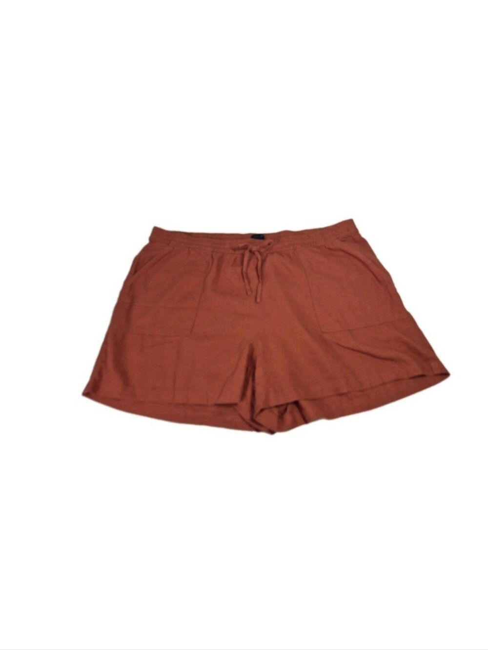 J.Crew Factory Women's Size XL Linen Blend Drawstring Shorts Redwood Branch 27